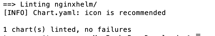 helm lint nginxhelm